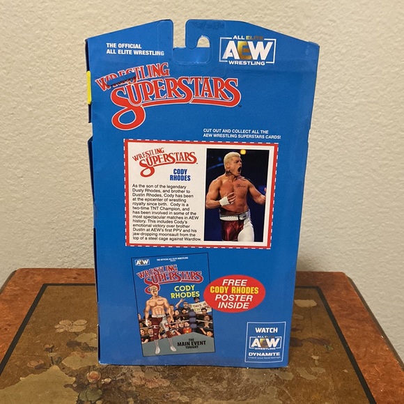 Jazwares AEW Series 1 Cody Rhodes LJN Red Chase Variant Exclusive Action Figure - Picture 4 of 6